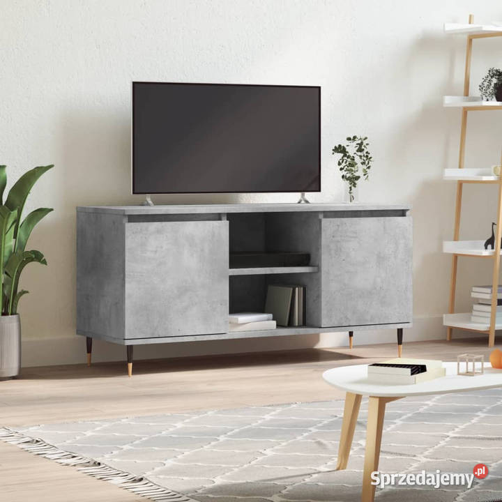 Szafka pod TV szarość betonu 104x35x50 WM827008 Warszawa