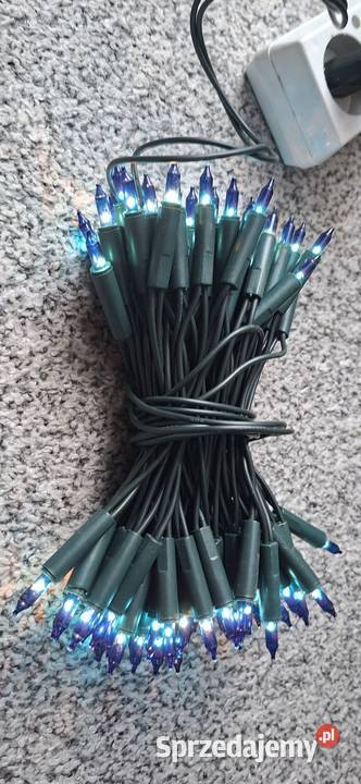 Lampki choinkowe 100 LED niebieskie Boże Narodzenie Małkinia Górna
