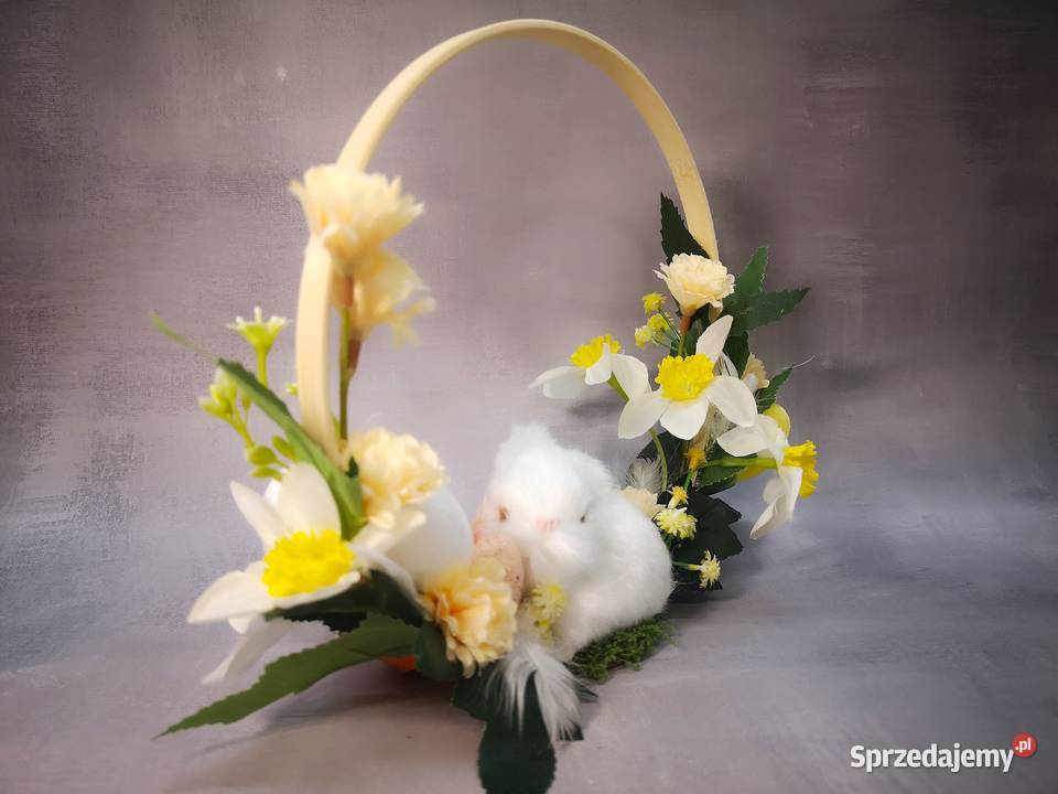 Stroik wielkanocny na kole z króliczkiem Kielce sprzedam