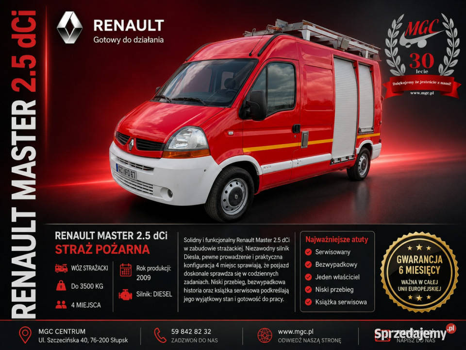 Renault Master Renault Master 25 DCi 120 STRAŻ Łaziska Górne