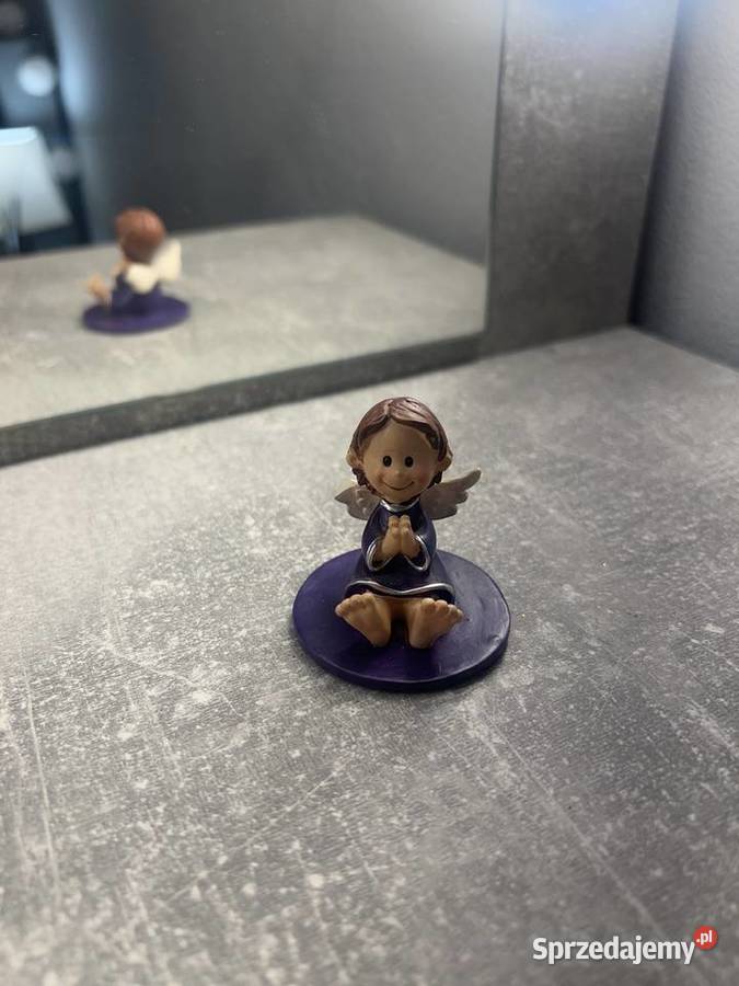 Figurka figura anioł aniołek fioletowy Jasło