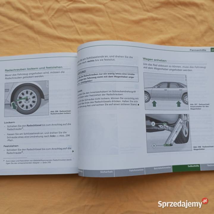 Audi a8 d3 20022005 niemiecka instrukcja obsługi Złotoryja