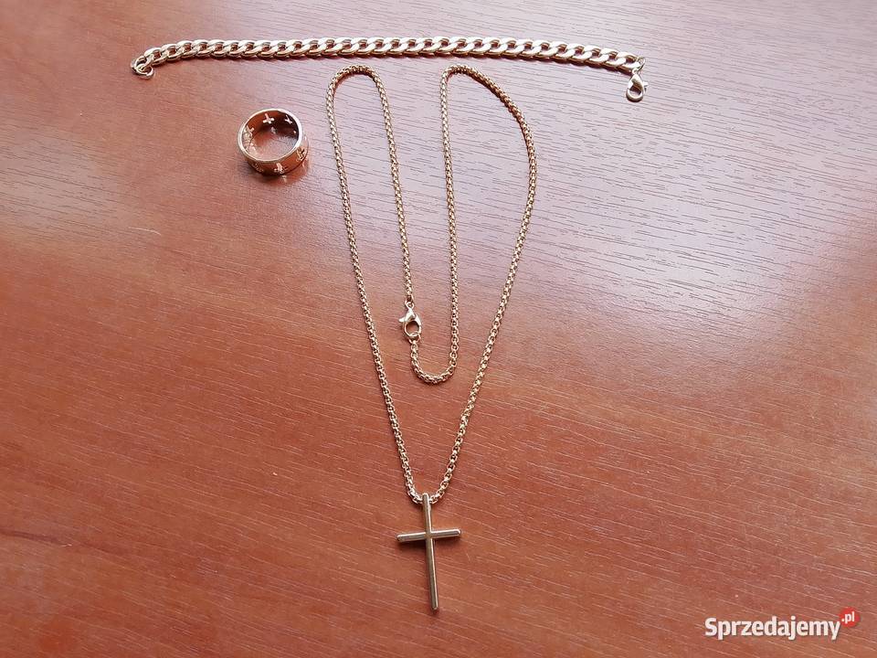 Łańcuszek bransoletka krzyżyk obrączka mazowieckie Legionowo
