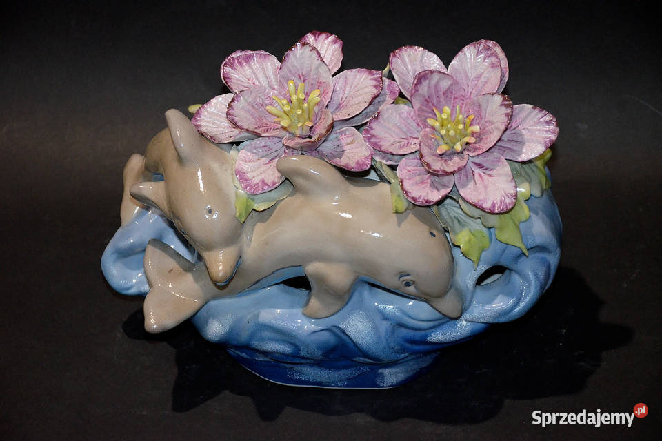 Porcelana Roceram ozdoba Delfiny kolekcja Środa Wielkopolska