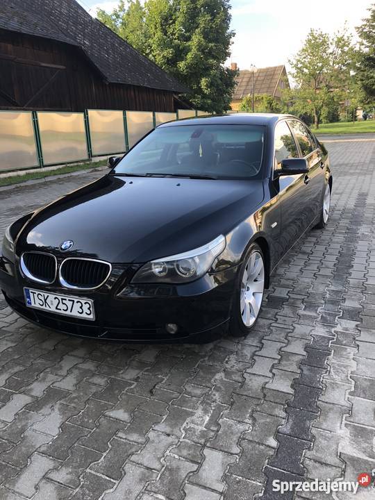 BMW E60 525i Benzyna Gaz Czarny Met Zadbany nawigacja Seria 5 Skarżysko-Kamienna