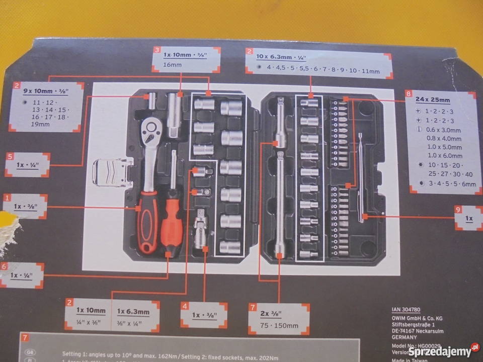 Klucze Nasadowe POWERFIX 53 Elementy Katowice sprzedam