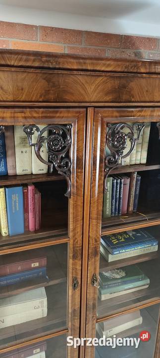 Ekskluzywna biblioteka witryna biedermeier antyk lubuskie Łagów
