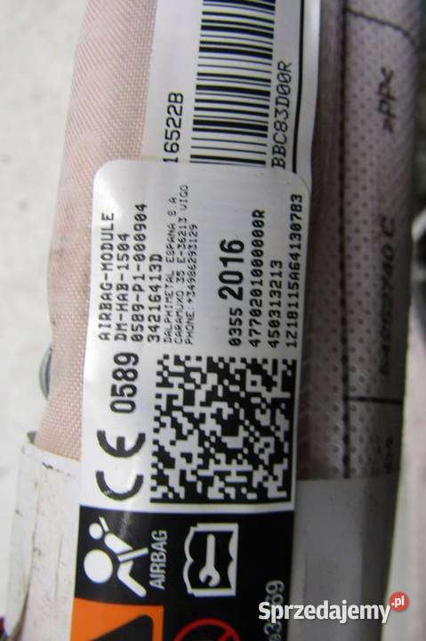 KURTYNA POWIETRZNA AIRBAG PRAWA PRAWE OPEL