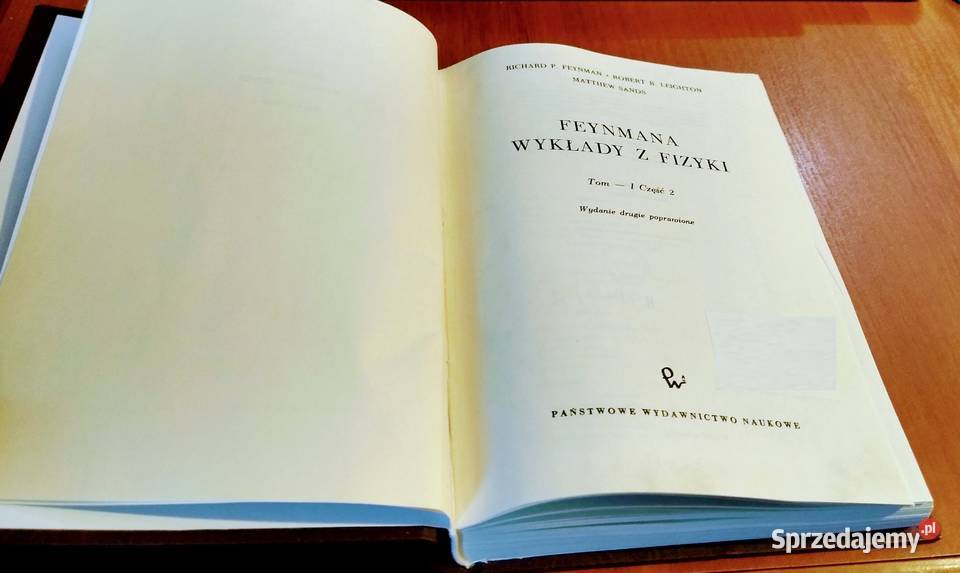 Feynmana wykłady z fizyki T 1 cz 2 Optyka pomorskie Gdańsk