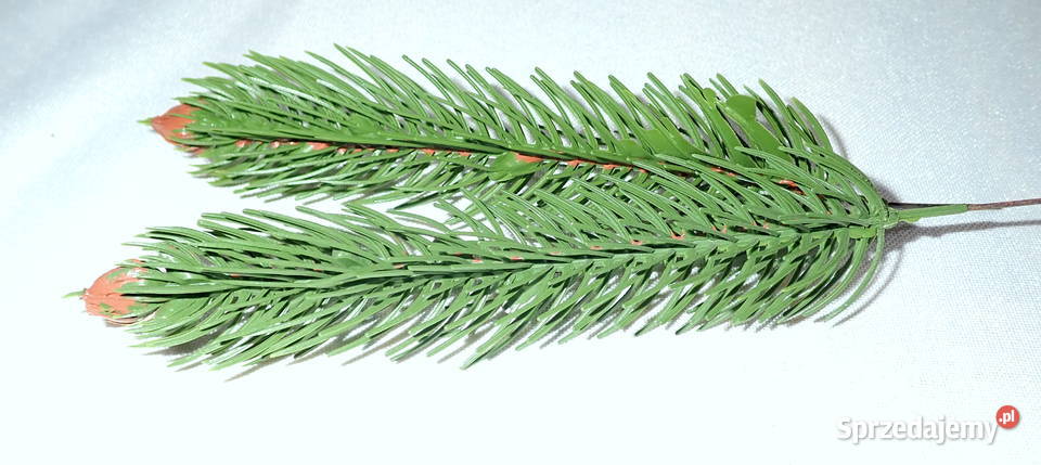 Gałązka świerkowa 3 sztuczna choinka z szyszką śląskie Siewierz