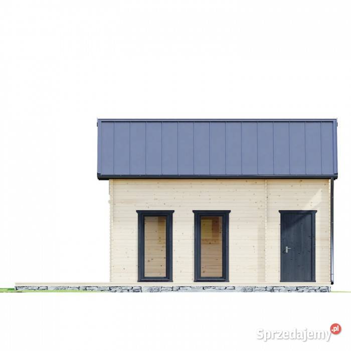 Drewniany domek Jan III 65 27 m2 wersja Mrągowo