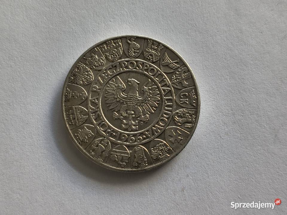 100 1966 Mieszko i Dąbrówka srebro Ag 900 zachodniopomorskie Szczecin