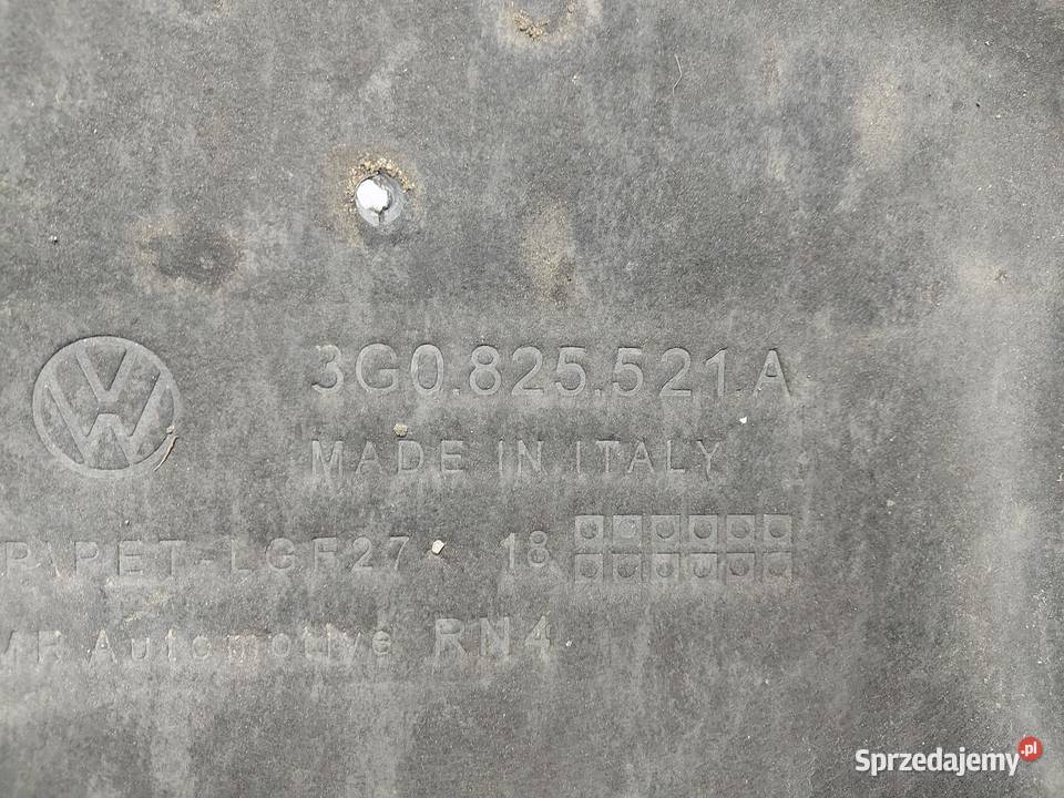 VW Arteon 3G8 2018r OSŁONA AKUSTYCZNA PODŁOGI