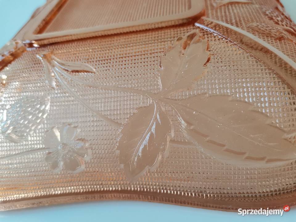 Stara różowa duża misa Poziomki Strawberry śląskie Katowice sprzedam