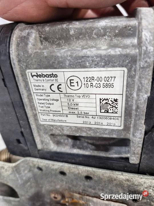 BMW F25 WEBASTO DIESEL 2013 9024986 dolnośląskie