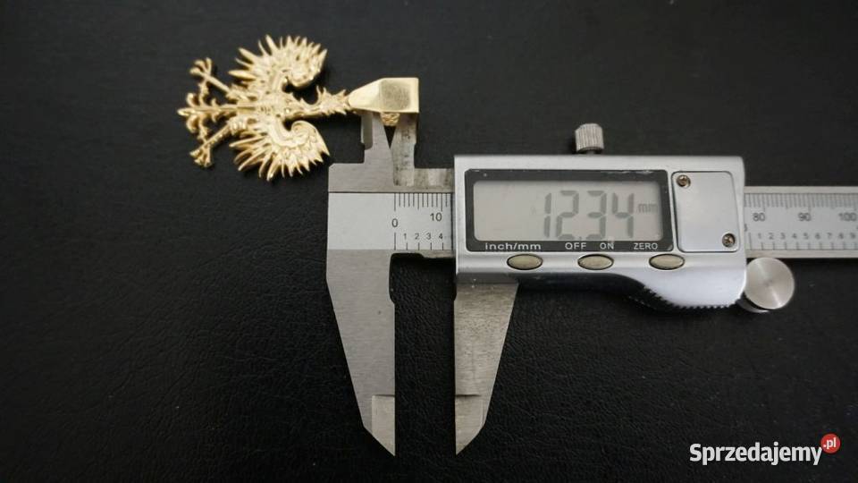 ZŁOTY WISIOREK ZAWIESZKA GODŁO POLSKI ORZEŁ 18G Warszawa