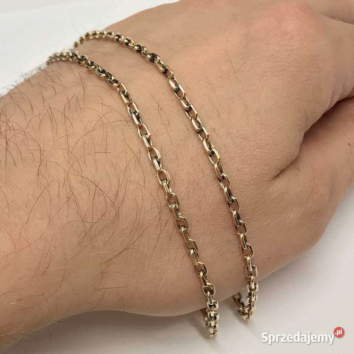 Złoty ŁAŃCUSZEK NASZYJNIK damski 585 14K kuty Warszawa