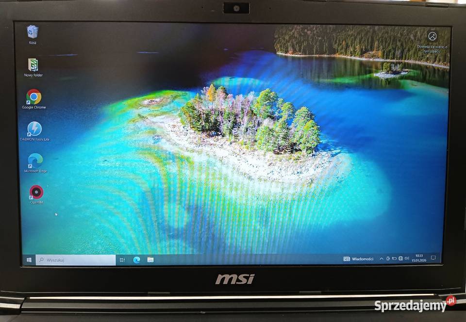 Laptop gamingowy MSI MS16J9 gtx 1050 nvidia Łańcut