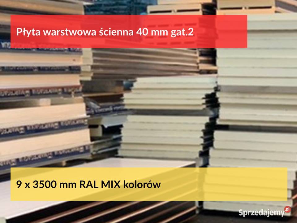 Płyta warstwowa ścienna 40 mm gat2 płyty wielkopolskie