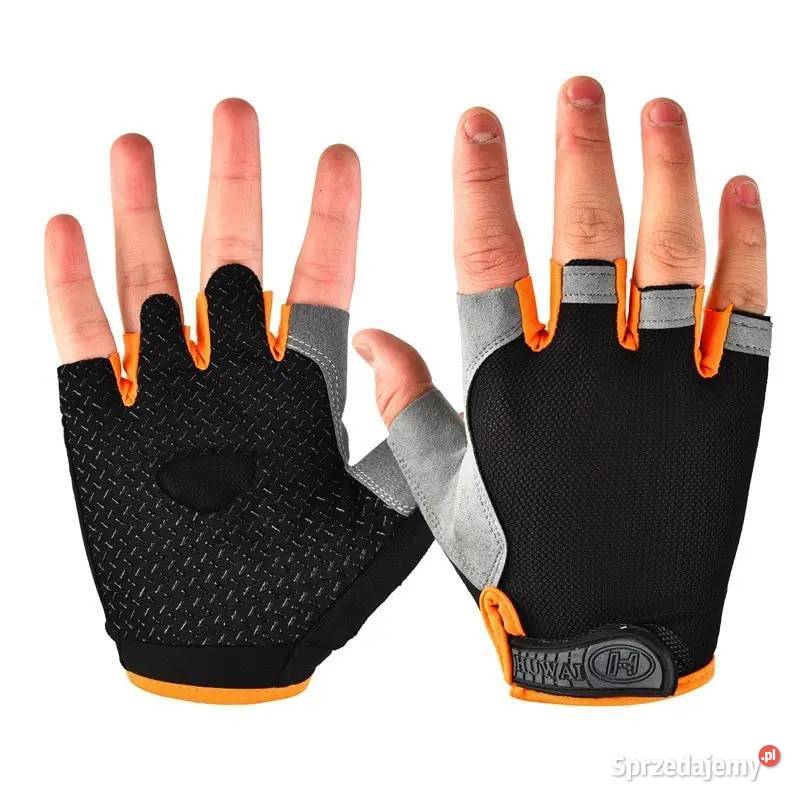 Sportowe rękawice rowerowe bez palcy