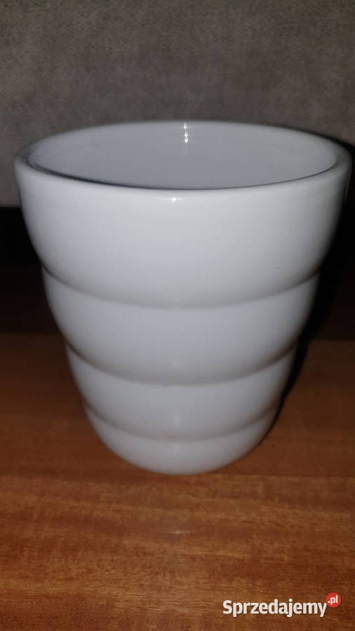 Osłonka doniczka ceramiczna biała mazowieckie Warszawa