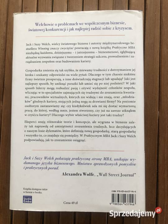 Praktyczne MBA Jack Welch Suzy Welch Zarządzanie