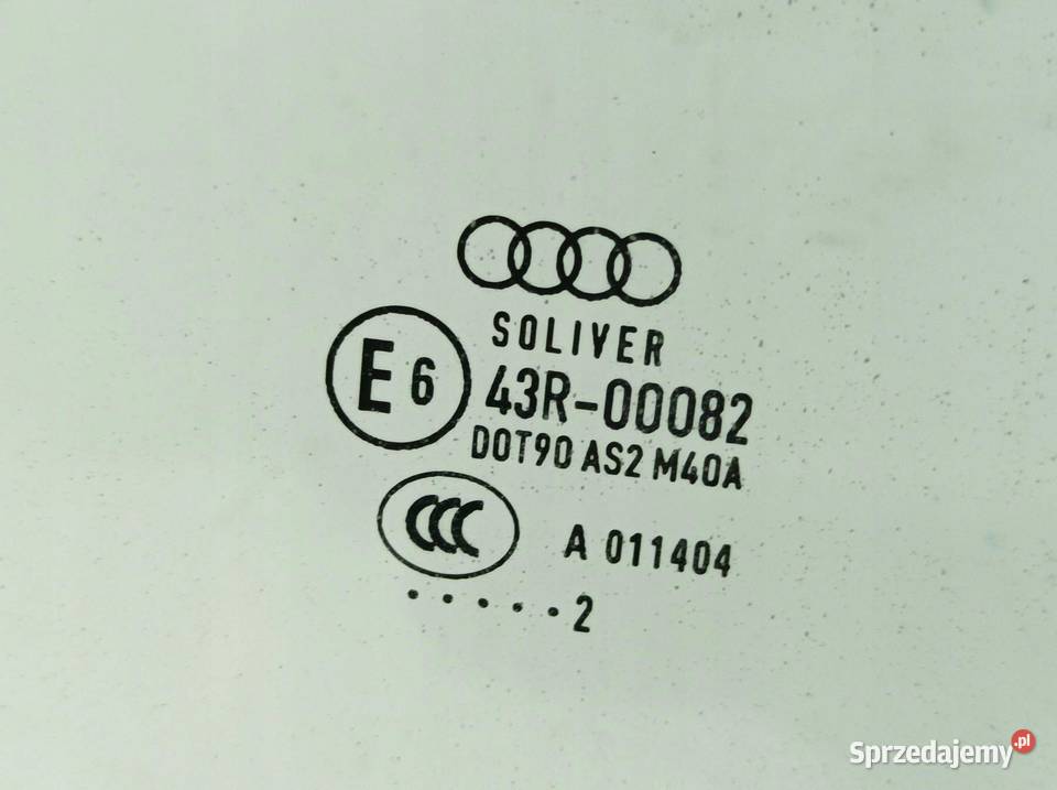SZYBA DRZWI PRAWY PRZÓD 12 R 5D HB Audi A5 I Boczne (drzwi) świętokrzyskie