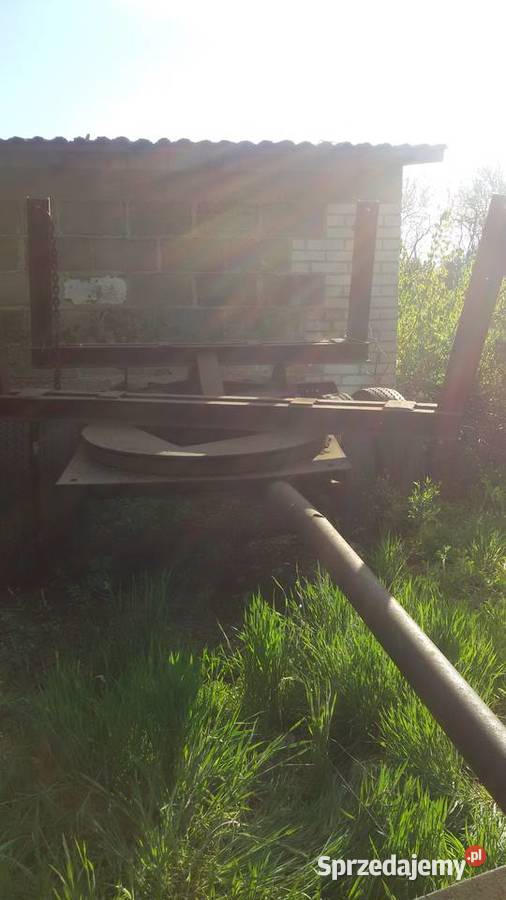 Przyczepa do dłużycy stali prętów drewna rur Przyczepy rolnicze Skrobów sprzedam