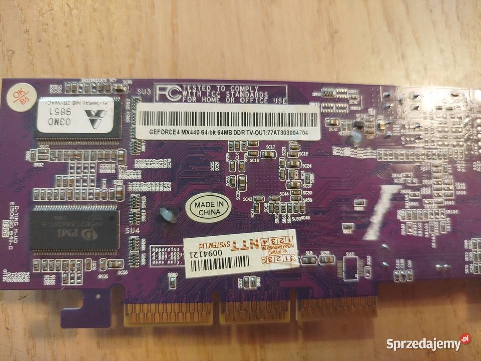 Radeon 9200SE GeForce4 MX440 Kościerzyna