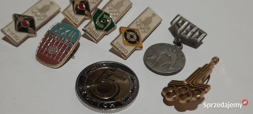 odznaki 7 Olimpiada Moskwa 1980 Rosja ZSRR 9 mazowieckie
