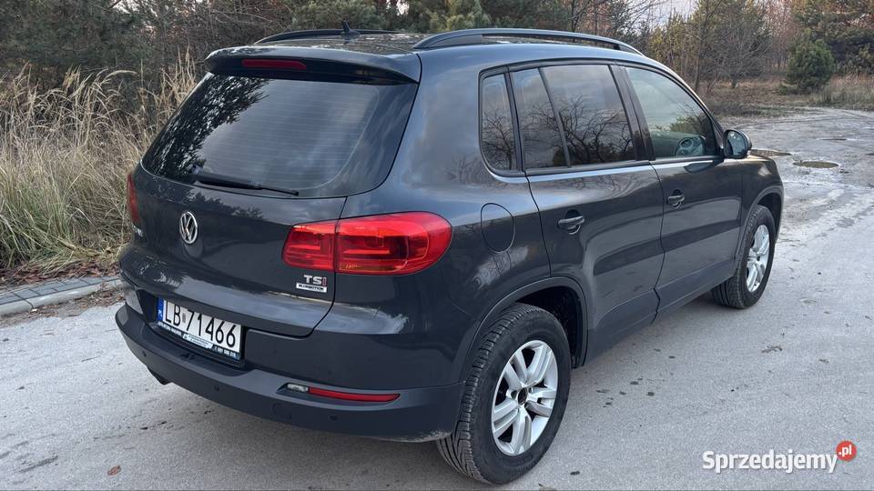 Tiguan 14 TSI 122 2016 95 przebiegu bezwypadkowy welurowa tapicerka Biała Podlaska
