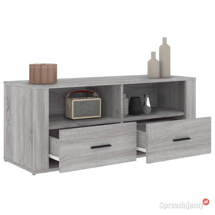 Szafka pod telewizor szary dąb sonoma 100x35x40 mazowieckie Warszawa