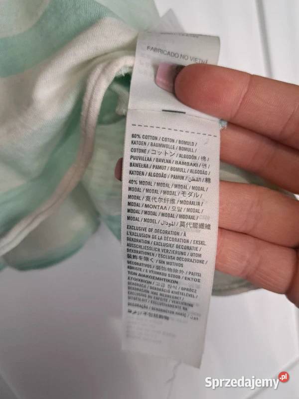 Letni top Hollister w pastelowe paski XS Trąbki Wielkie