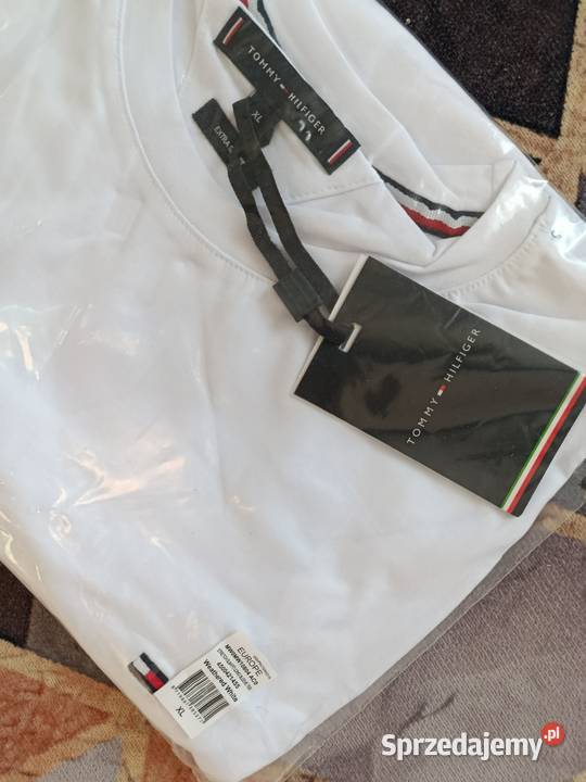 Longsleeve Tommy Hilfiger najwyższa jakość biały podlaskie
