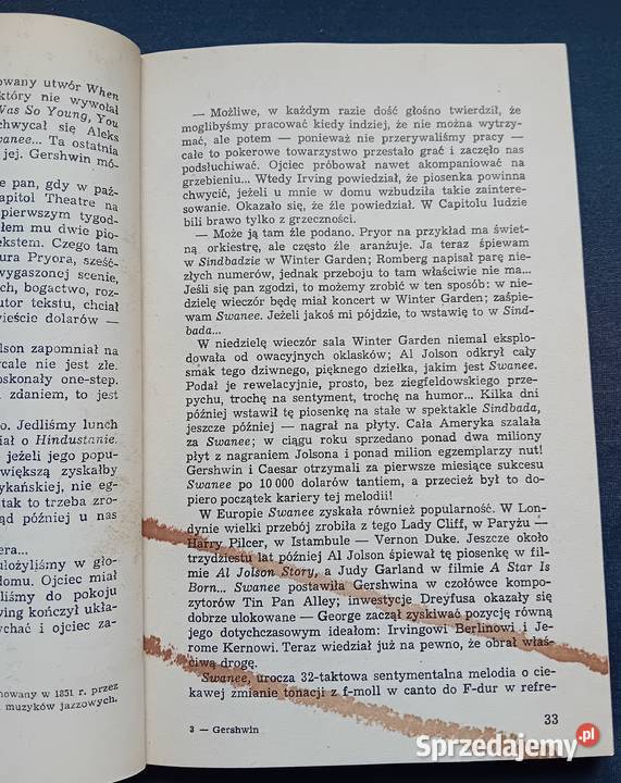 Lucjan Kydryński Gershwin PWM 1982 r Wydanie IV Koźminek