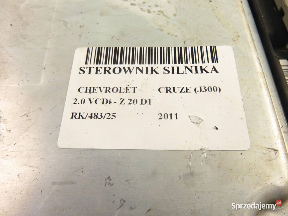 STEROWNIK CHEVROLET CRUZE J300 20 VCDi Z 20 D1 Komputery sprzedam