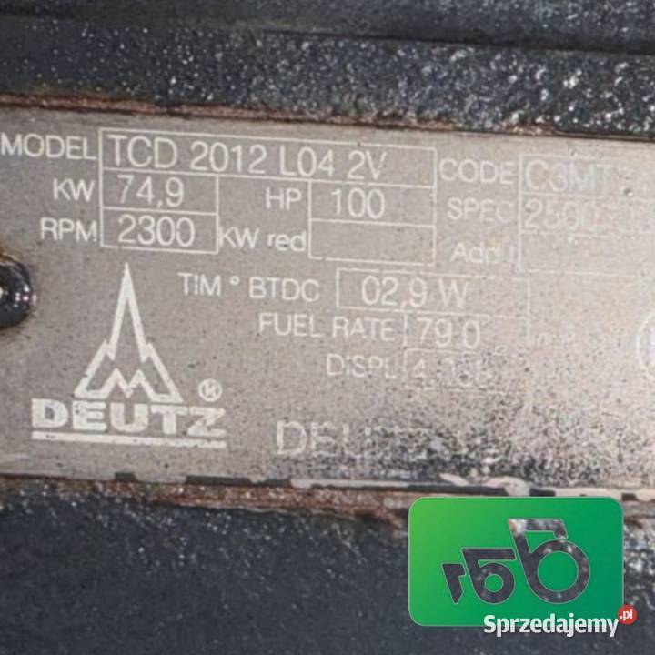 Silnik DEUTZ TCD 2012 L04 2V Lamborghini R4110 Wilkowo sprzedam