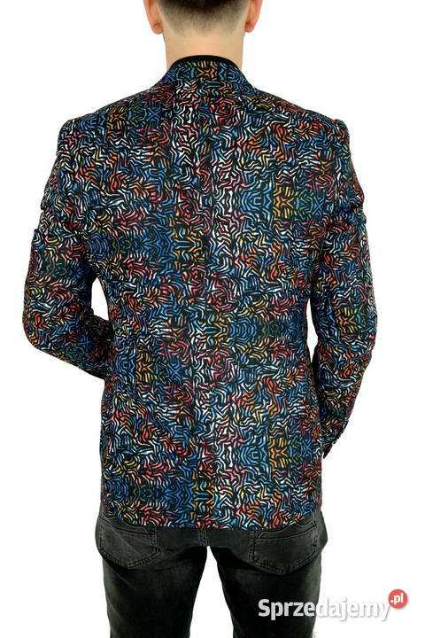 GIOVANNI PERA Marynarka Męska D804 kolorowa Ostrów Wielkopolski sprzedam