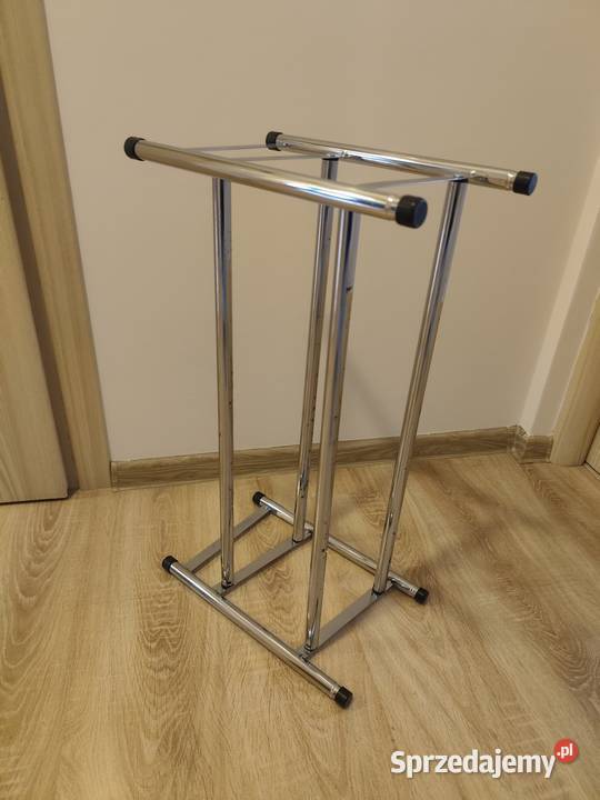 Metalowy stojak na buty półka teleskopowa chrom Pozostałe Rzeszów