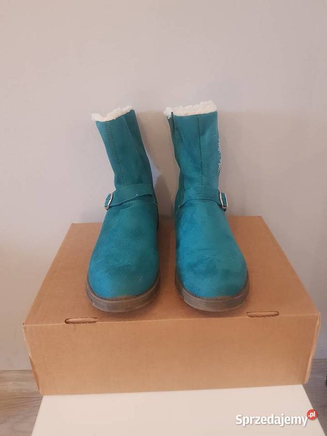 Turkusowe botki damskie firmy Ambellis 41 Kraków