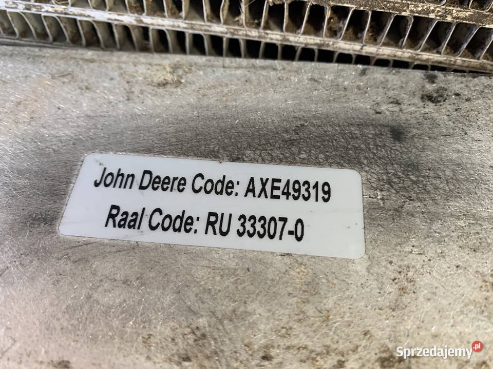 CHŁODNICA OLEJU JOHN DEERE AXE49319 W540 T5040 Kielce
