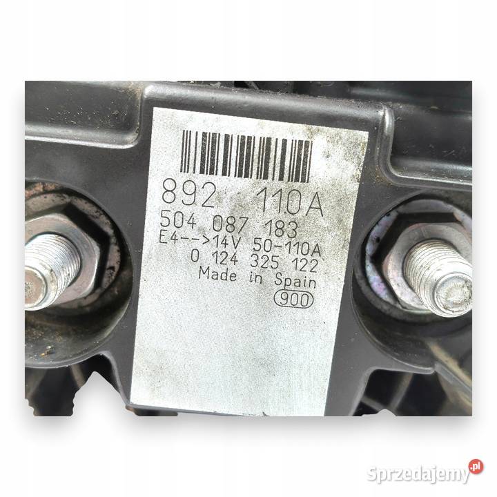 ALTERNATOR Boxer Ducato Daily 30 110A 0124325122 Chełm