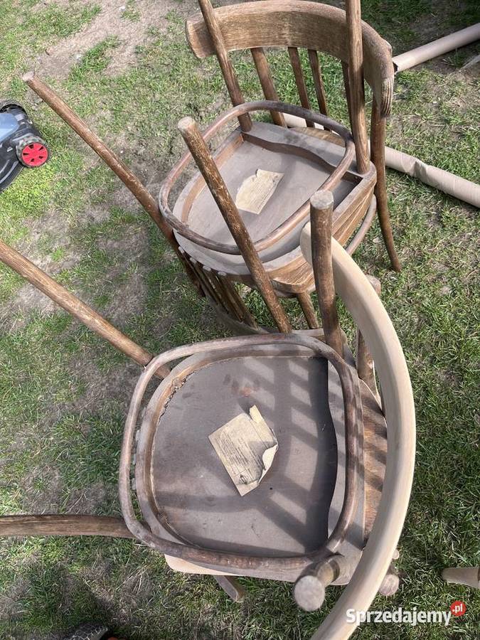 Krzesła thonet prl 4 calosc Śniadówko sprzedam