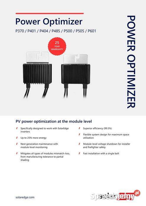 Optymalizator mocy SolarEdge P4044RM4MRM
