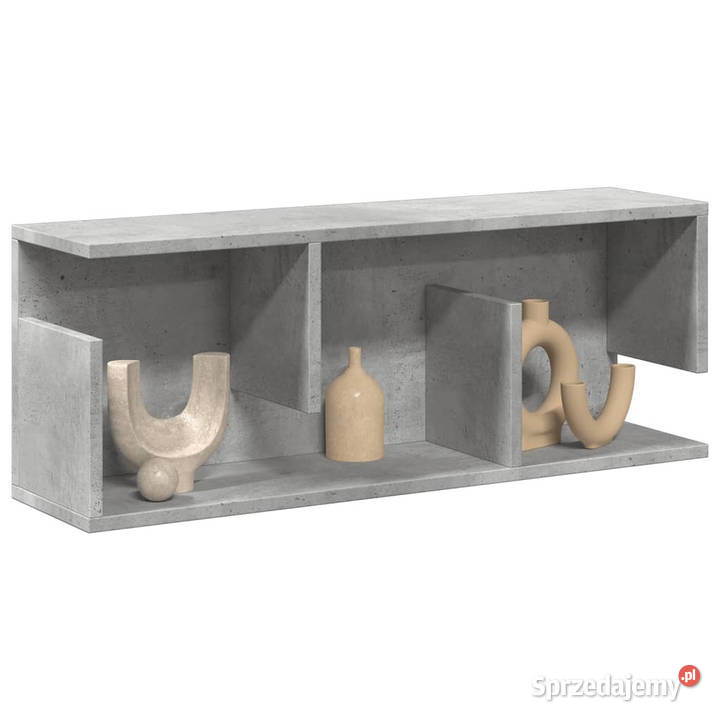 Półka ścienna 80x20x30 szarość betonu WM854835 Warszawa