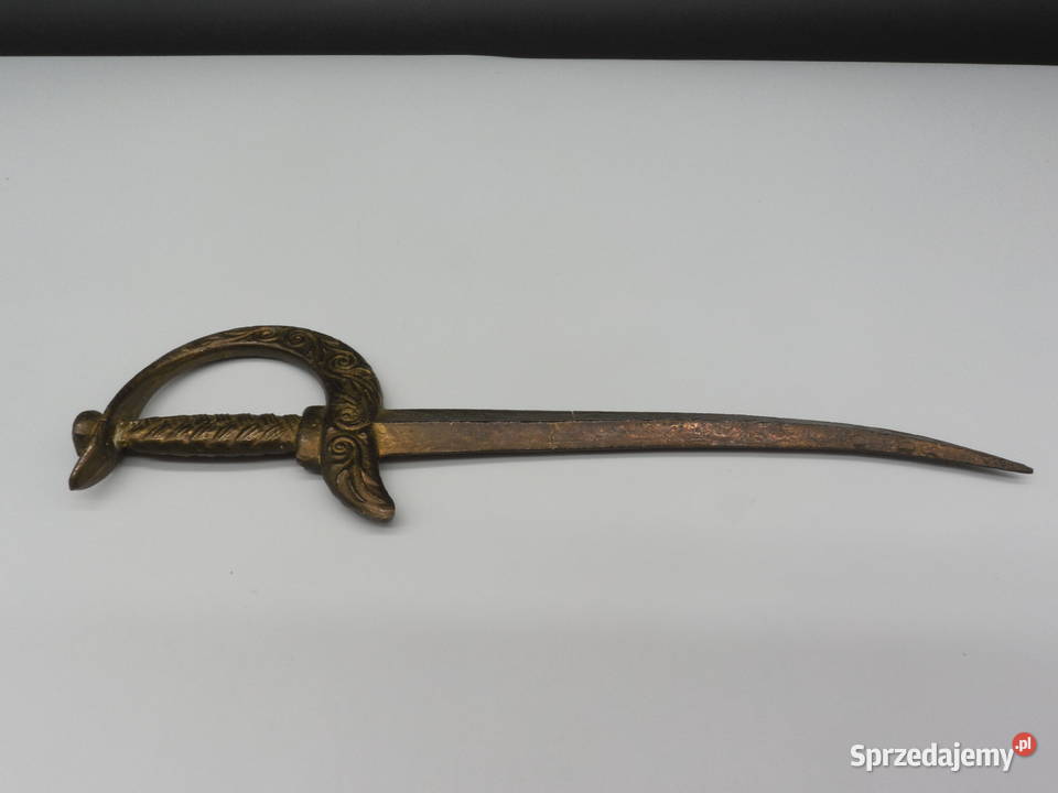 Mosiężny Nożyk do Listów Vintage Szabla Lata Raszków