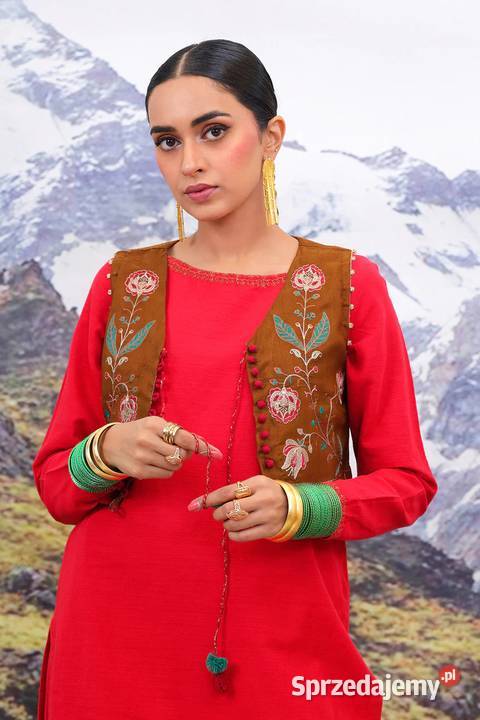 Brązowa kamizelka bolerko gorset S 36 etno folk Rozmiar 36(S)