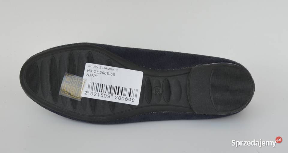 Granatowe baleriny skórzana wkładka rozmiar 37 Żyrardów