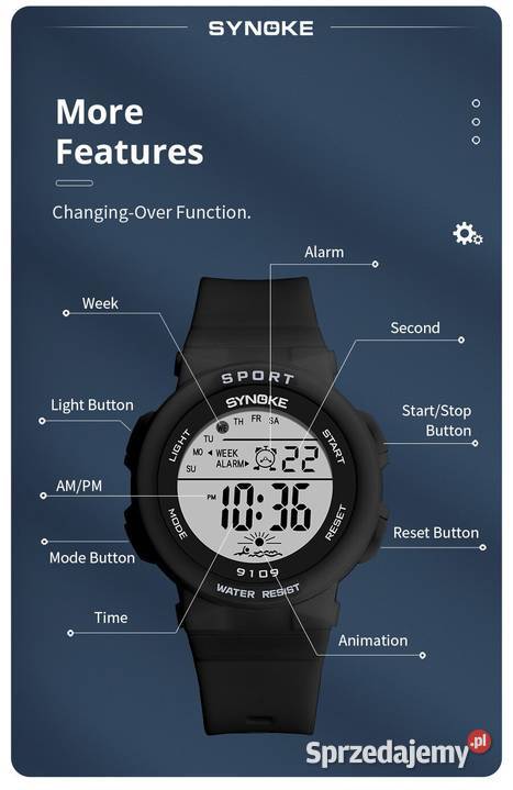 Zegarek cyfrowy Synoke elektroniczny damski na rękę Gorzów Wielkopolski sprzedam