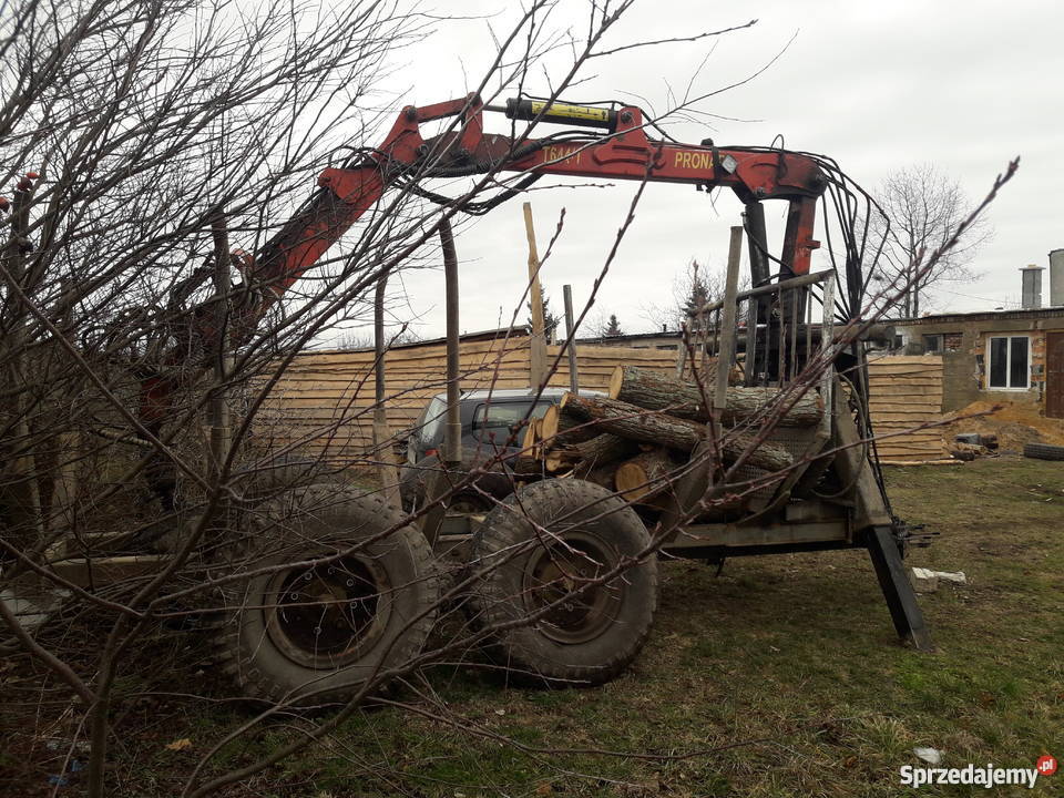 Przyczepa leśna Pronar z hds zrywka sprzedam